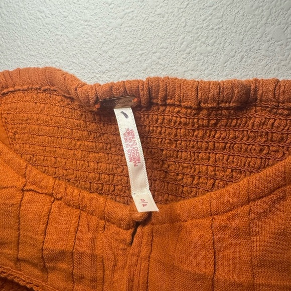 Free People Riveria Lace Tank in Burnt Orange - Picture 4 of 5